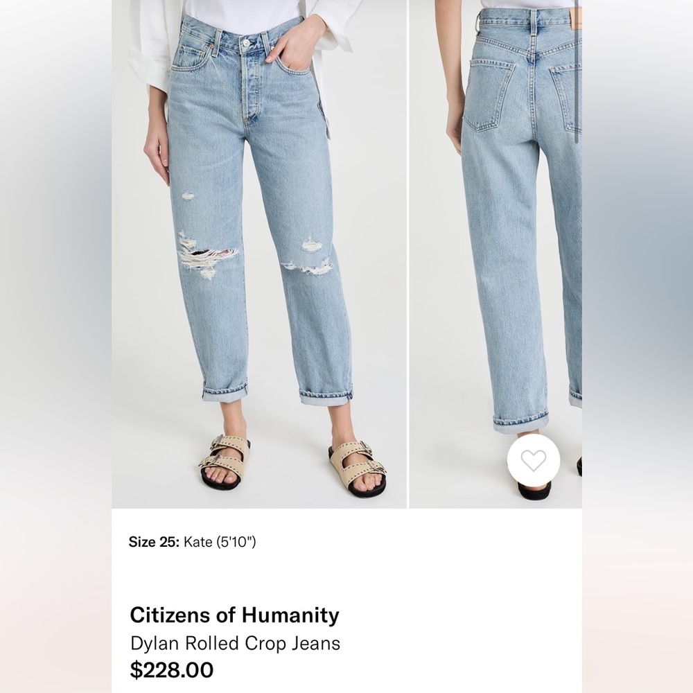 dylan rolled crop jeans
Citizens Of humanity
